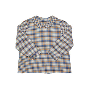 Mallard Shirt in Camel/Blue Check