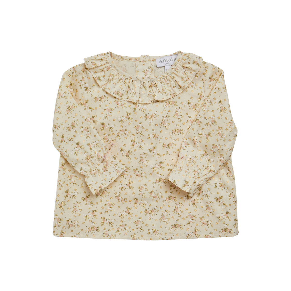 Amelia Blouse in Pink/Green Floral