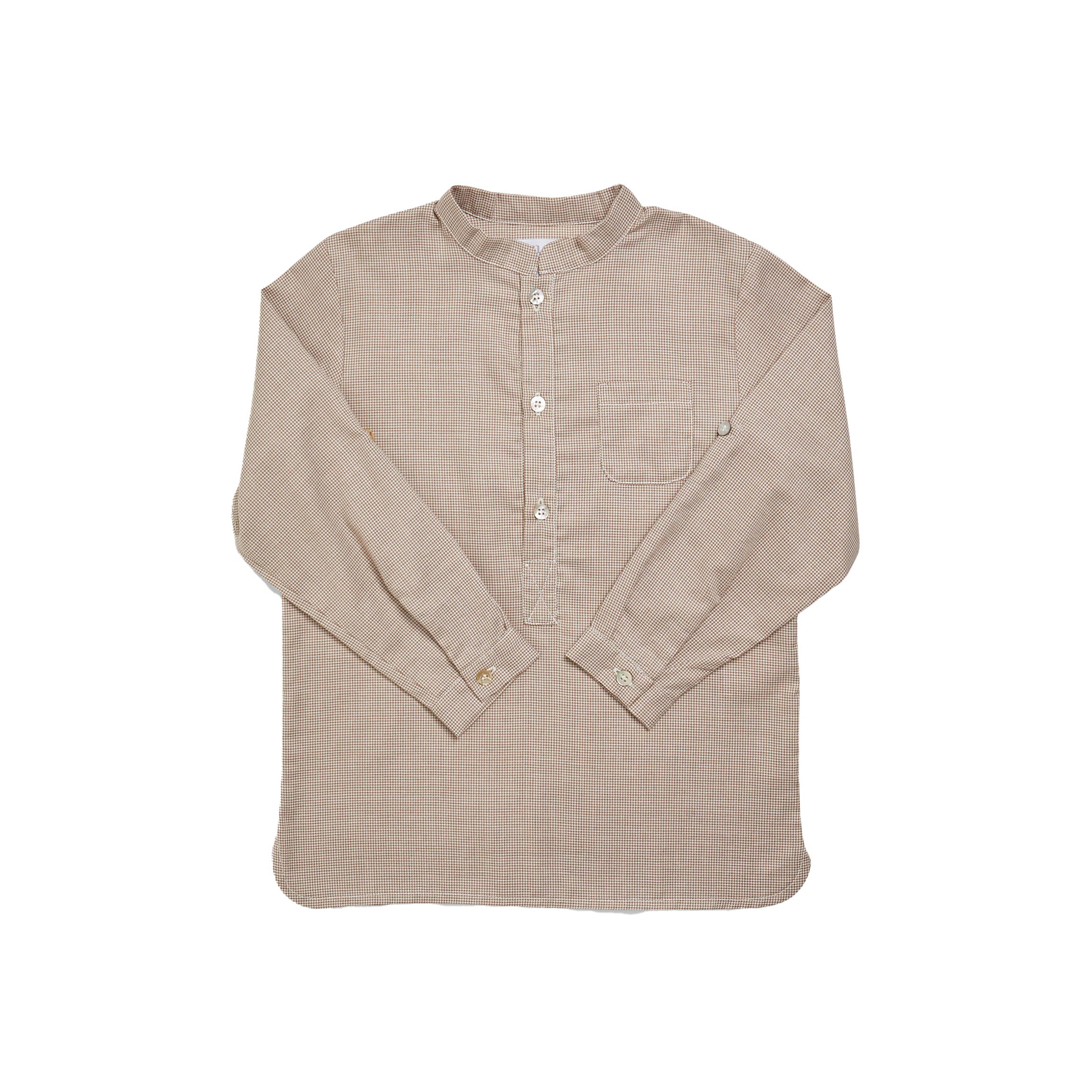 Pereprine Shirt in Beige Minicheck