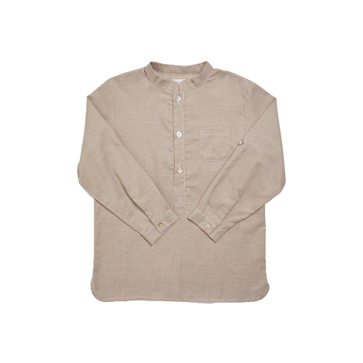 Pereprine Shirt in Beige Minicheck