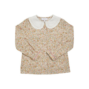 Gaya Blouse in Pink/Khaki Floral
