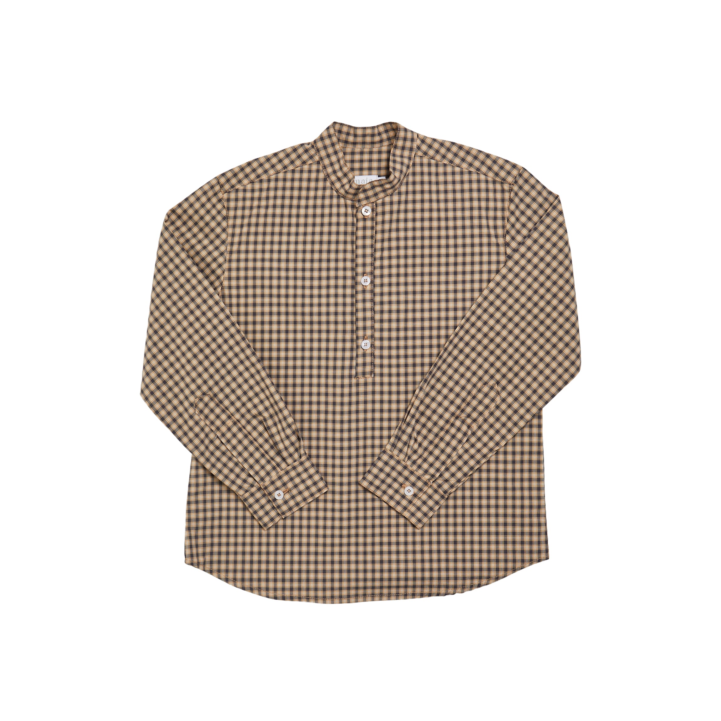 Pereprine Shirt in Mustard Brown Check
