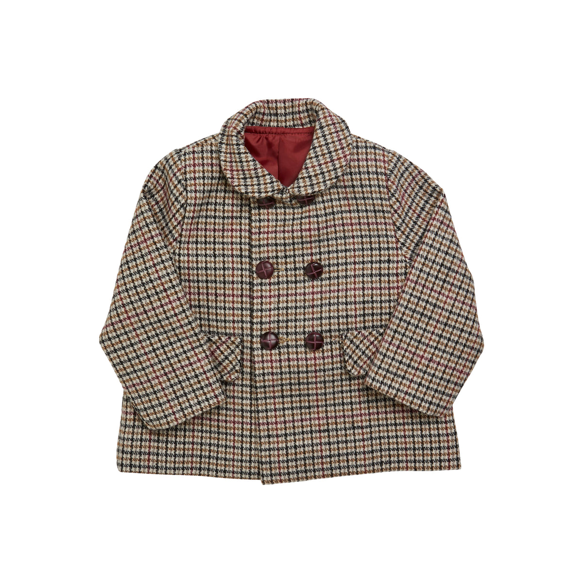 Sherlock Double Breasted Jacket in Checked Tweed