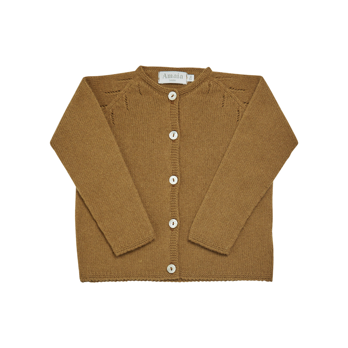 Puce Cardigan in Mustard