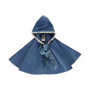 Velvet Cape in Blue