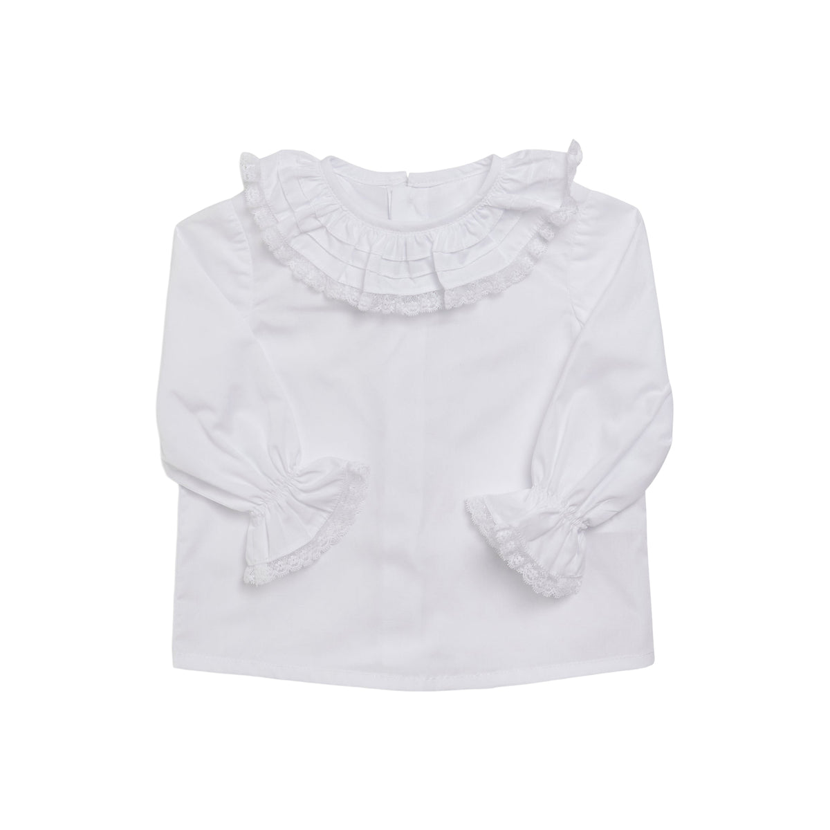 Montaigne Blouse in White Voile