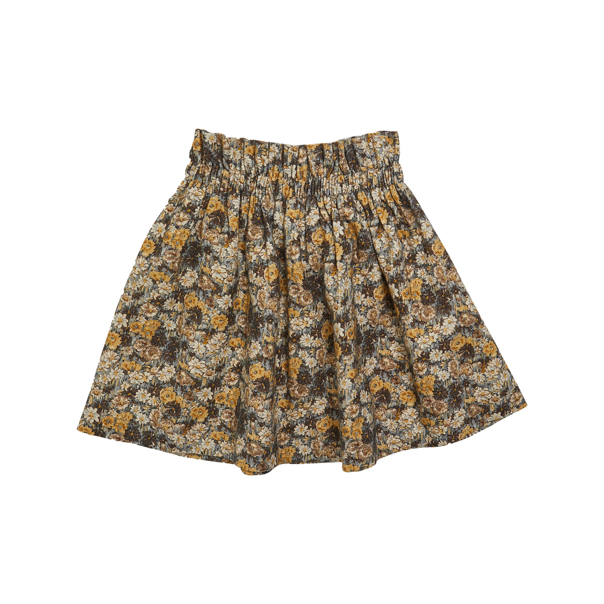 Pestana Skirt in Floral Emerised Twill