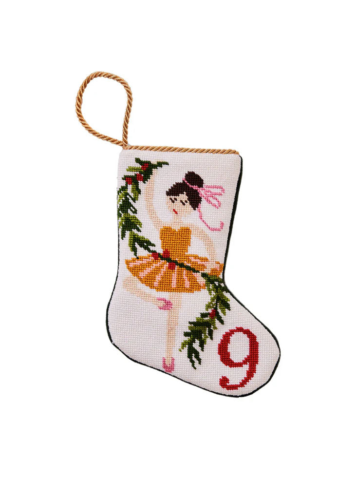 12 Days of Christmas Bauble Stocking, 9 Ladies Dancing