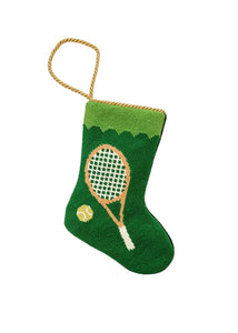 Grand Slam Tennis Racquets Stocking in Green