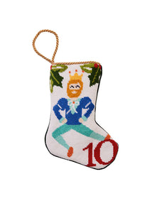 12 Days of Christmas Bauble Stocking, 10 Lords a Leaping