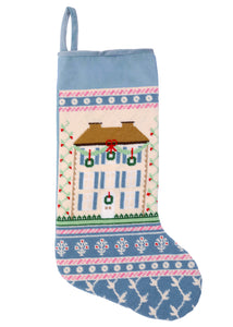 Velvet Cuff House Stocking