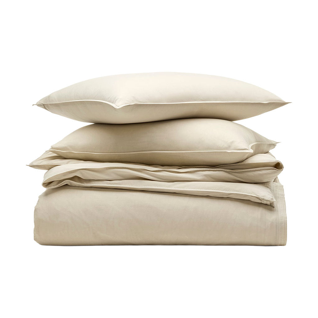 Signature Vintage Washed Duvet Set in Vintage Sand