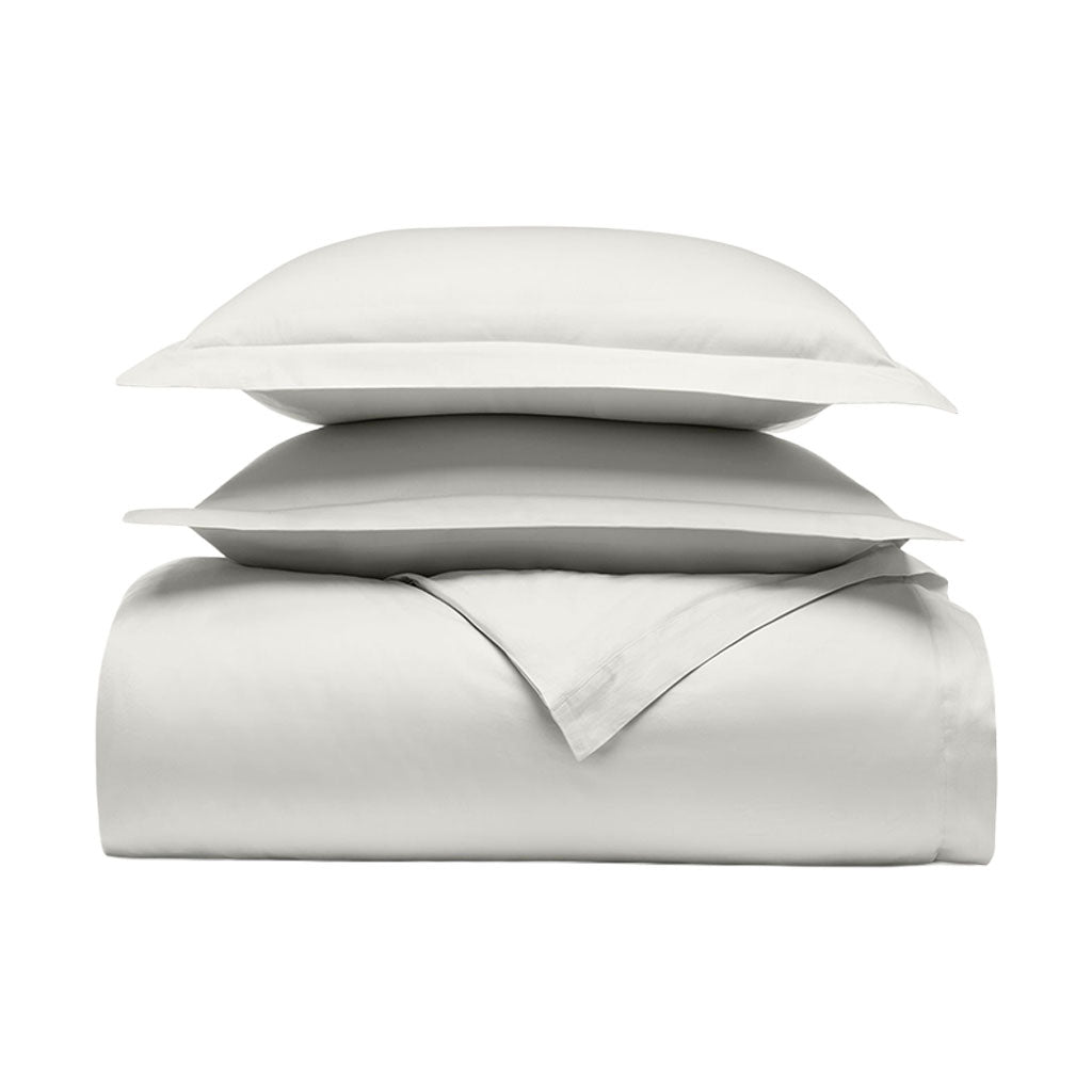 Signature Hemmed Duvet Set in Mist