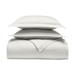 Signature Hemmed Duvet Set in Mist