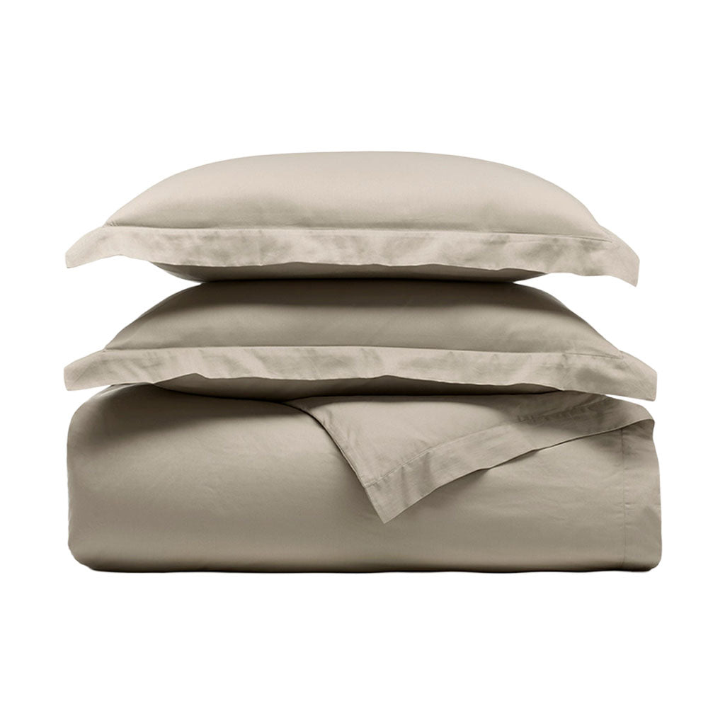Signature Hemmed Duvet Set in Oak
