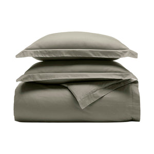 Signature Hemmed Duvet Set in Juniper