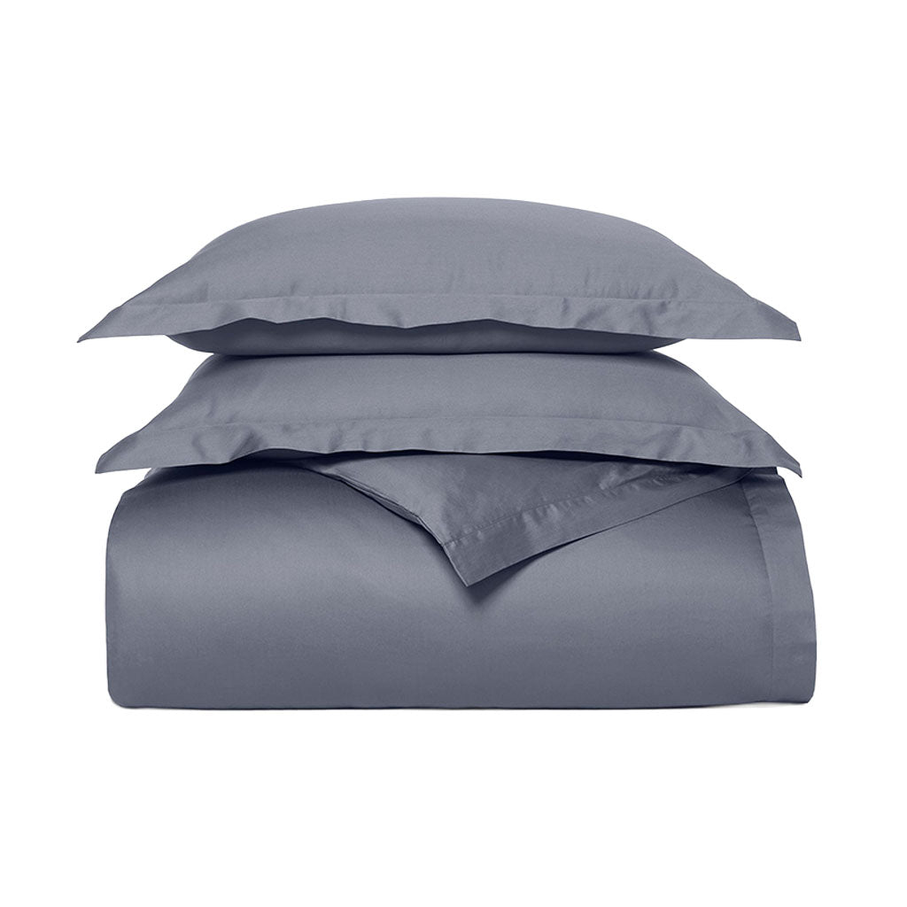 Signature Hemmed Duvet Set in Mineral