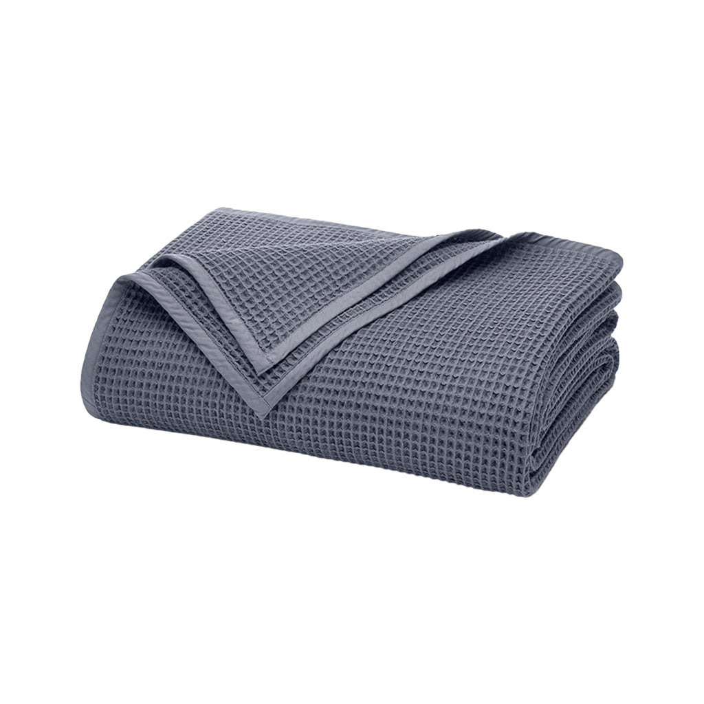 Waffle Bed Blanket in Mineral