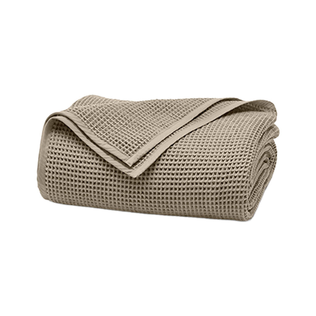 Waffle Bed Blanket in Oak