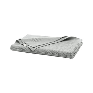 Ribbed Knit Baby Blanket in Shore