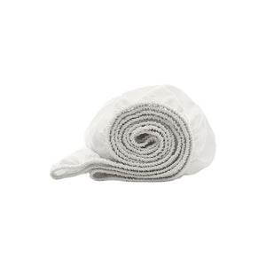 Signature Hemmed Fitted Crib Sheet in White