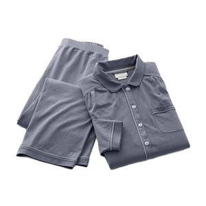 Women's Soft Knit Long Sleeve & Pants Pajama Set in Mineral