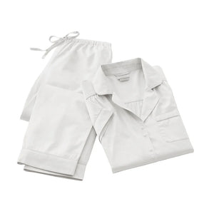 Women's Signature Short Sleeve & Pants Pajama Set in White