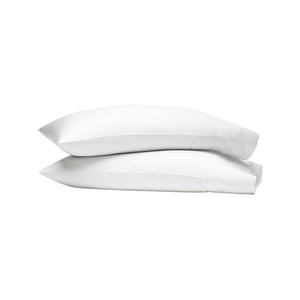 Percale Hemmed Pillowcase Set in White