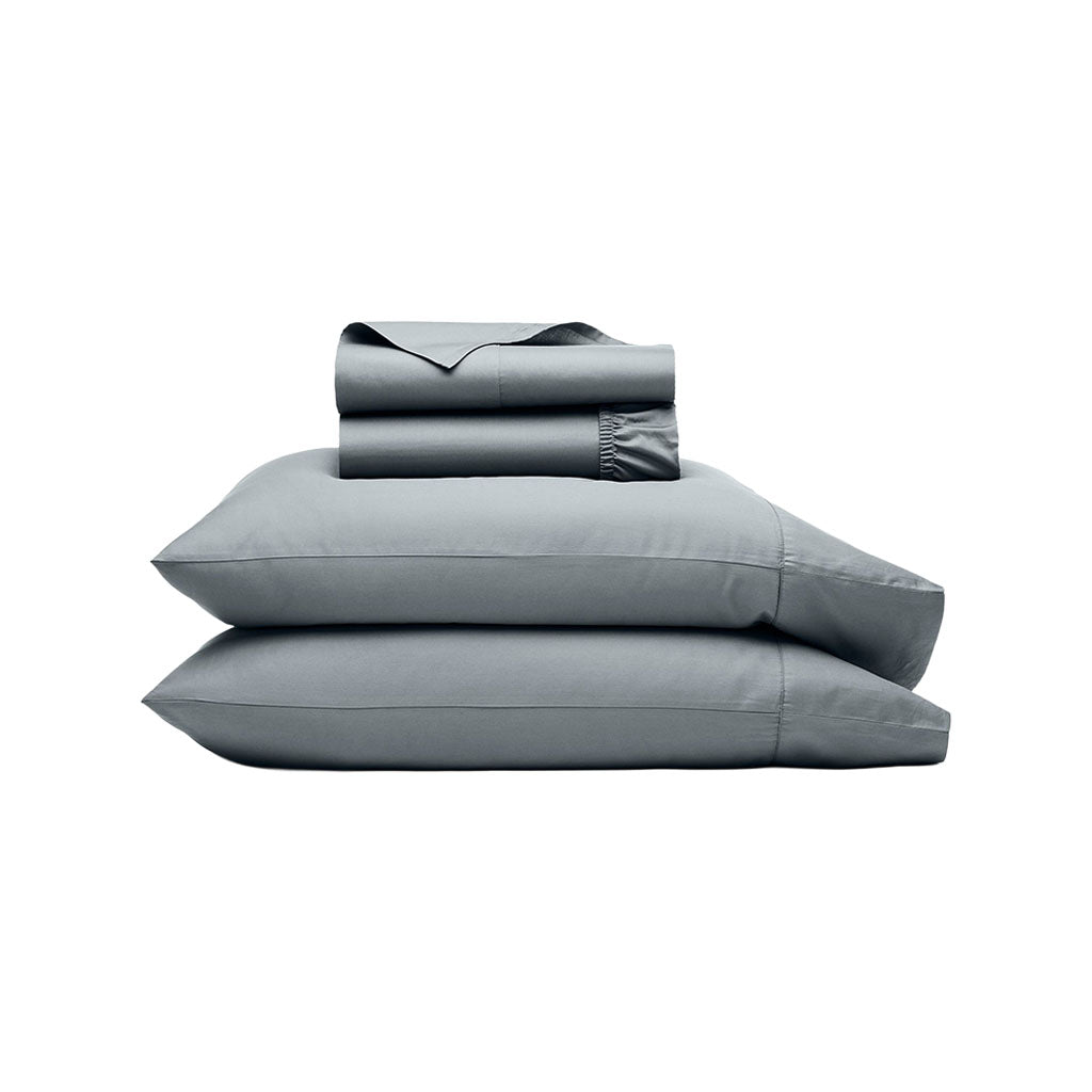 Signature Hemmed Sheet Set in Bluestone