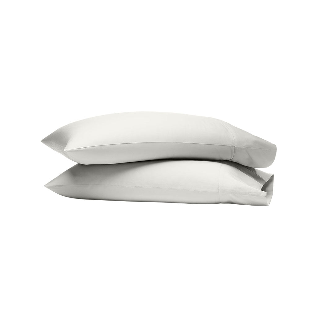 Percale Hemmed Pillowcase Set in Mist