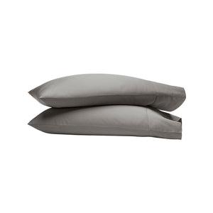 Signature Hemmed Pillowcase Set in Stone