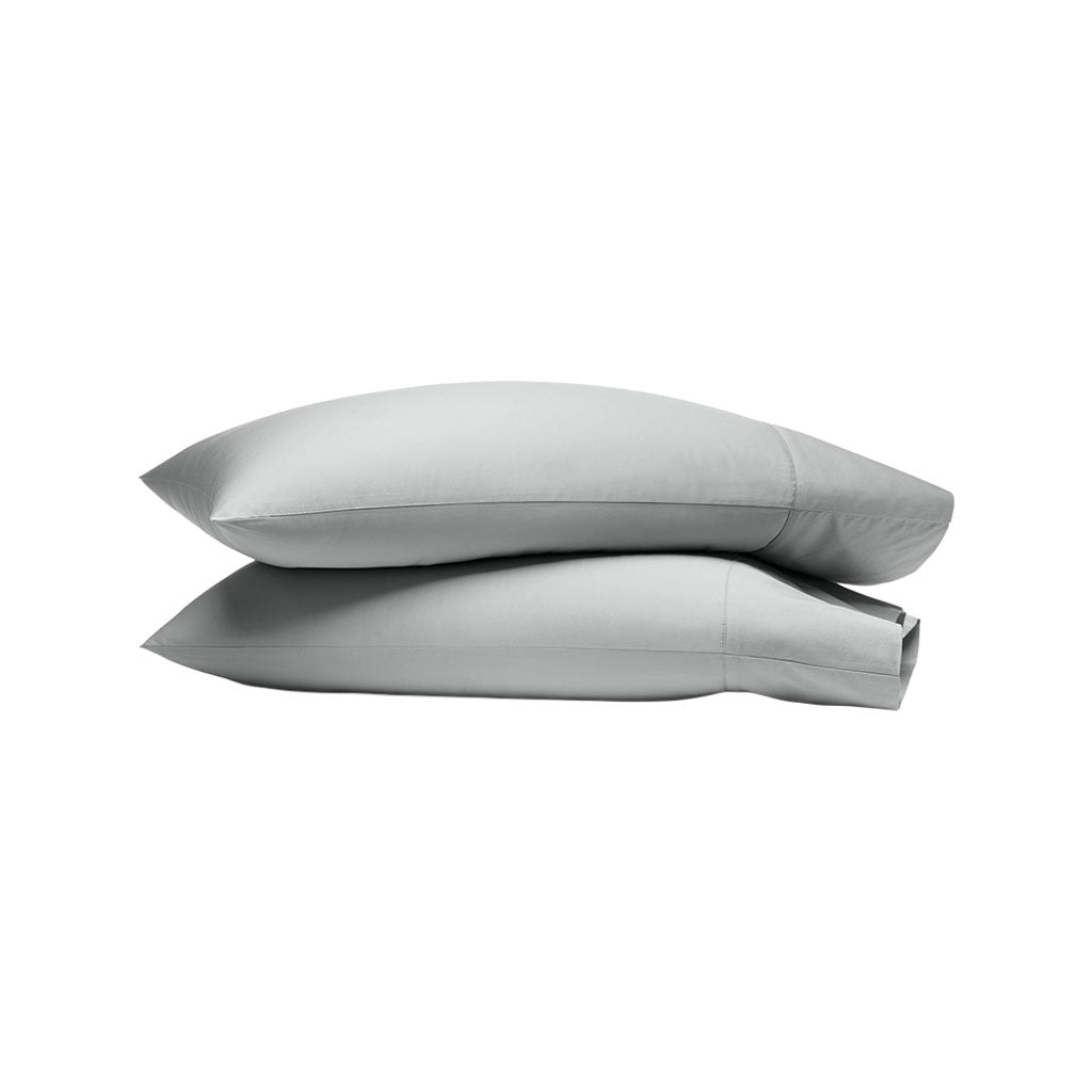 Percale Hemmed Pillowcase Set in Shore