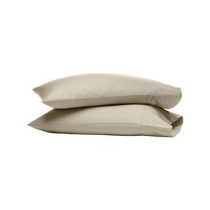 Percale Hemmed Pillowcase Set in Oak