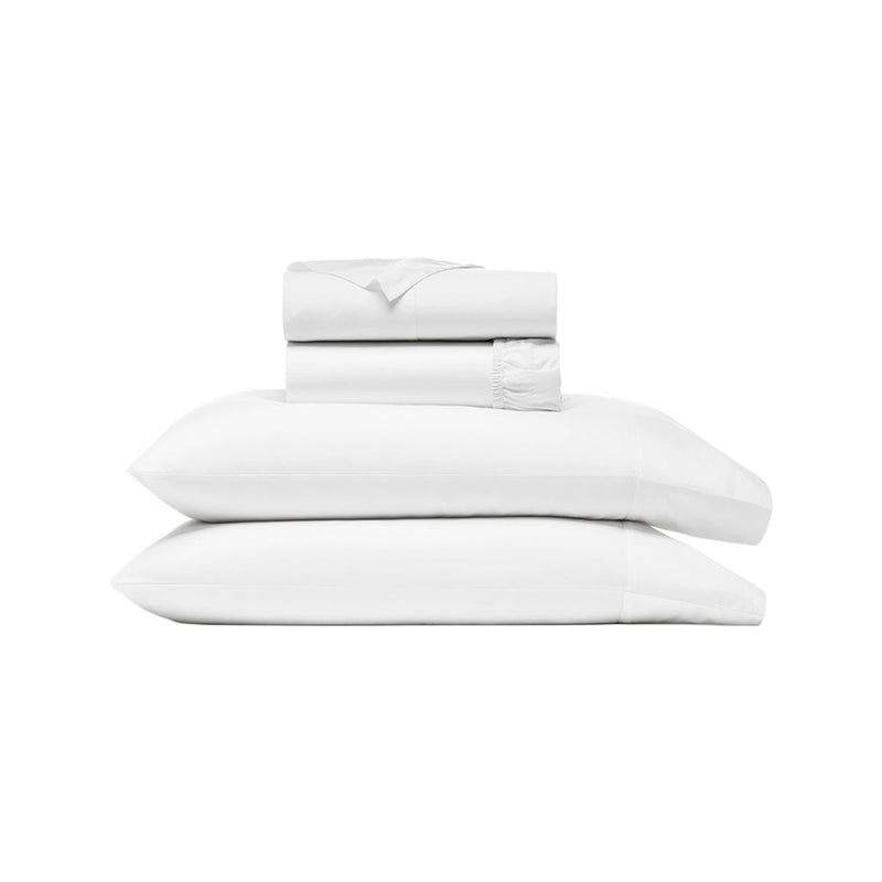 Signature Hemmed Sheet Set in White