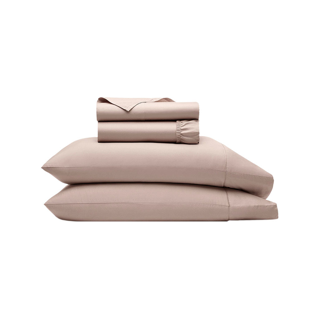 Signature Hemmed Sheet Set in Dusty Rose