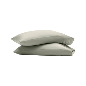 Percale Hemmed Pillowcase Set in Sageleaf
