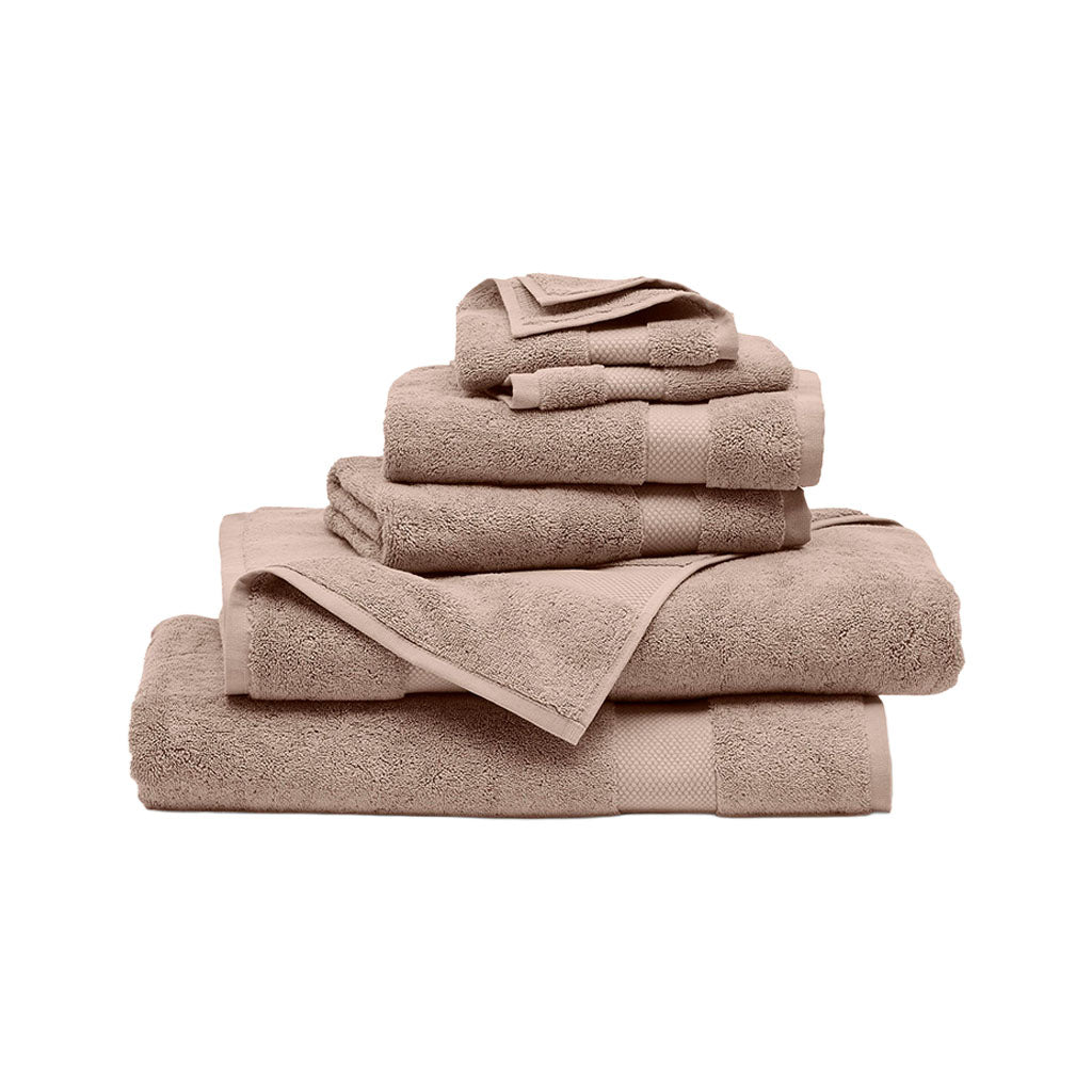 Plush Bath Sheet Set in Dusty Rose