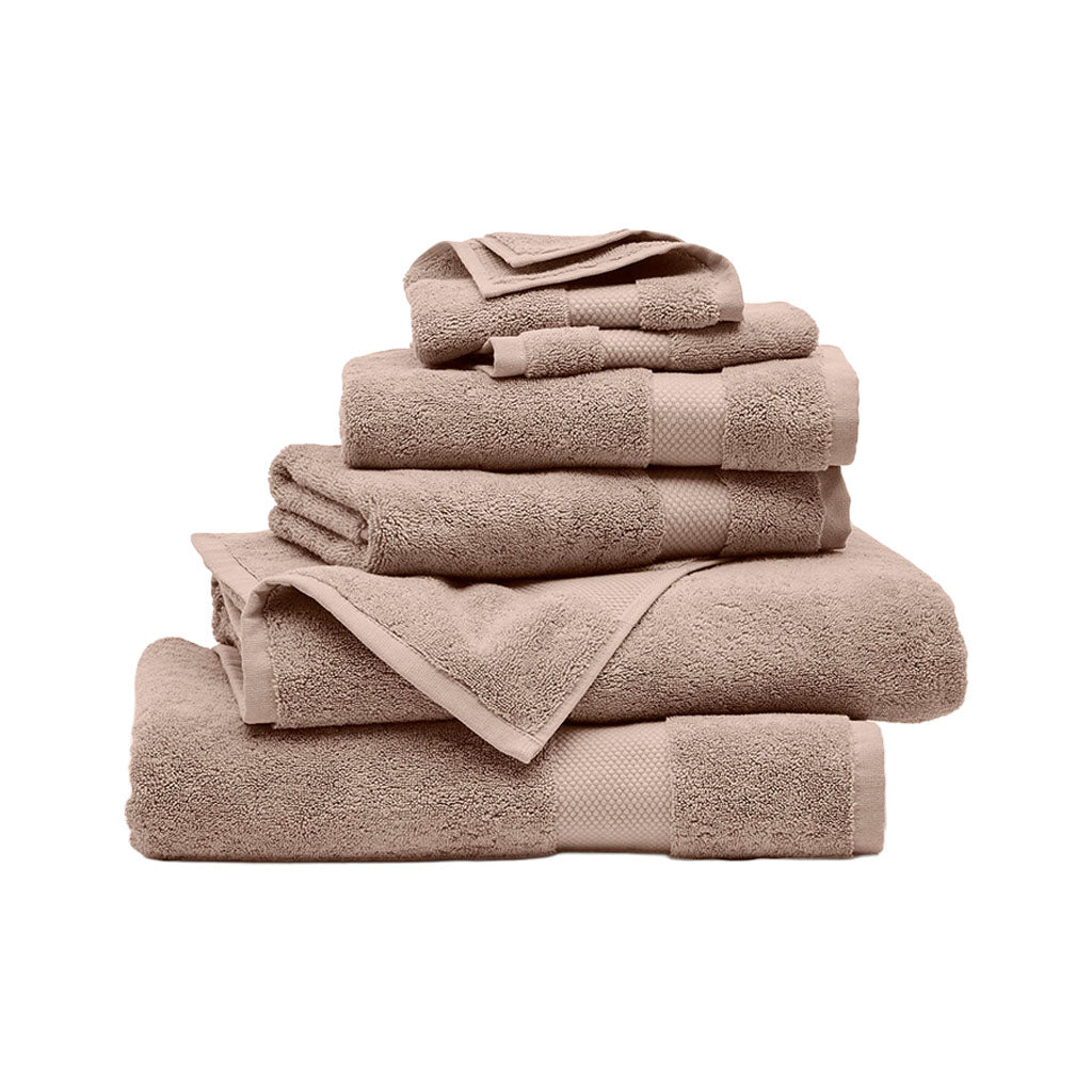 Plush Bath Towel Set in Dusty Rose