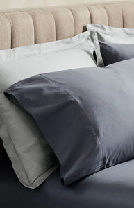 Percale Hemmed Pillowcase Set in Mineral
