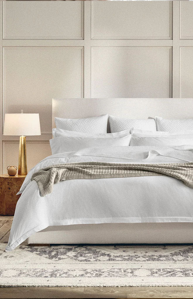 Signature Hemmed Sheet Set in White