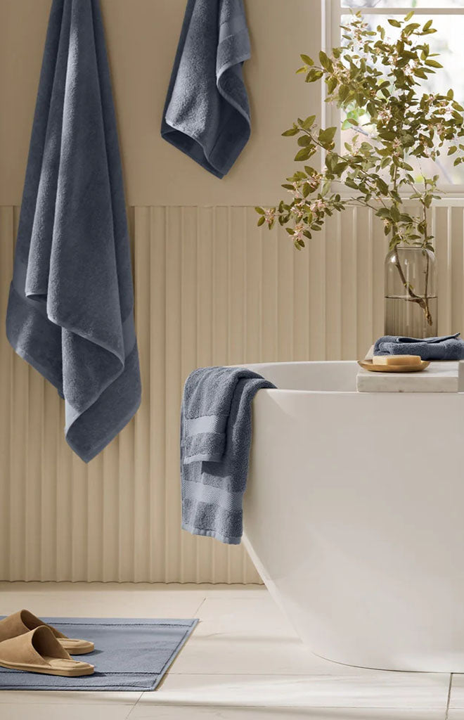 Plush Bath Sheet Set in Mineral