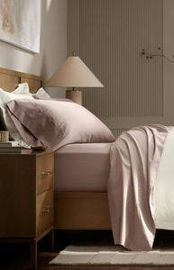 Signature Hemmed Sheet Set in Dusty Rose