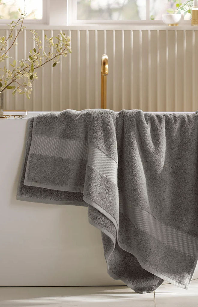 Plush Bath Sheet in Stone