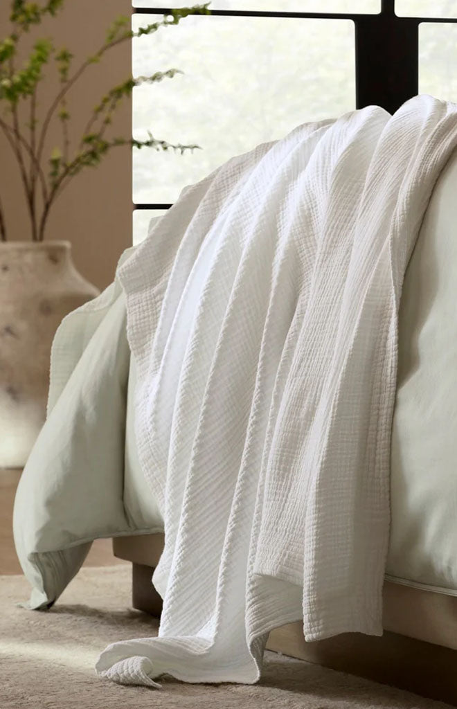 Dream Throw Blanket in White