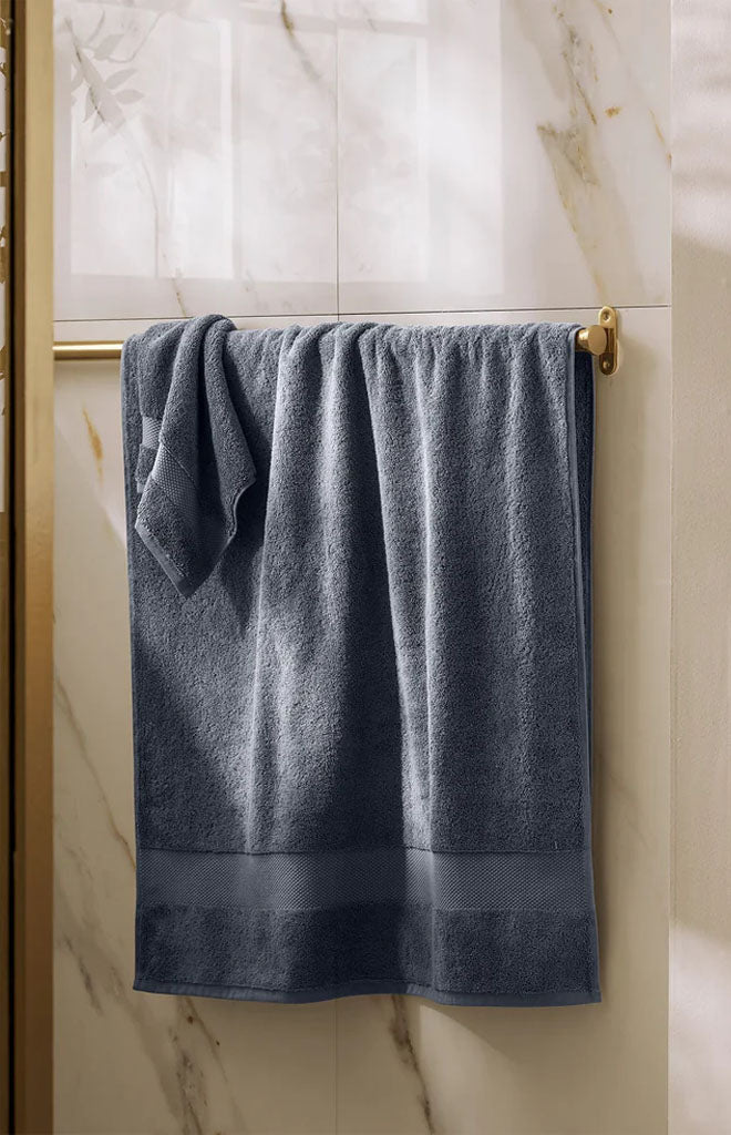 Plush Bath Towel in Mineral