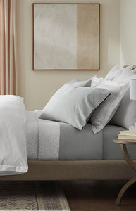 Percale Hemmed Sheet Set in Shore