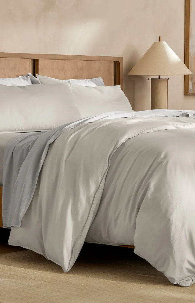 Signature Vintage Washed Duvet Set in Vintage Mist
