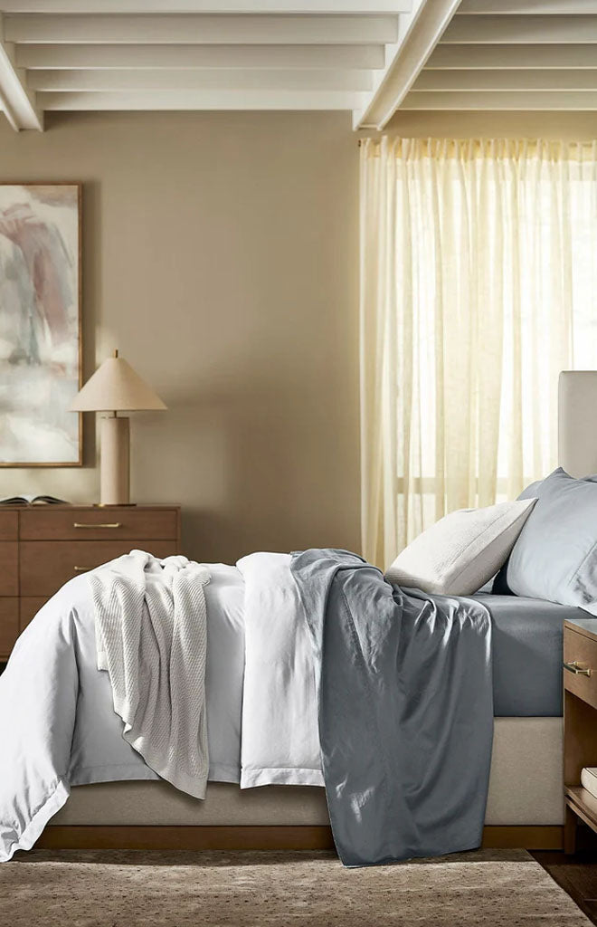 Signature Hemmed Sheet Set in Bluestone