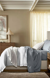 Signature Hemmed Sheet Set in Bluestone