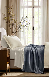 Waffle Bed Blanket in Mineral